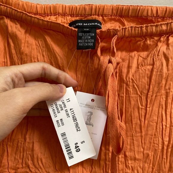 Vintage Club Monaco Wrinkle Effect Mini Skirt - Picture 2 of 3